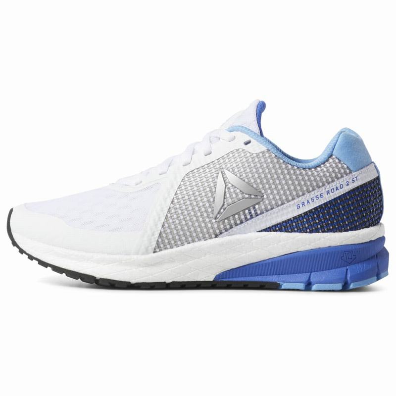 Adidasi Alergare Reebok Grasse Road To Street Dama Albi/Albastri Romania IO7472FS